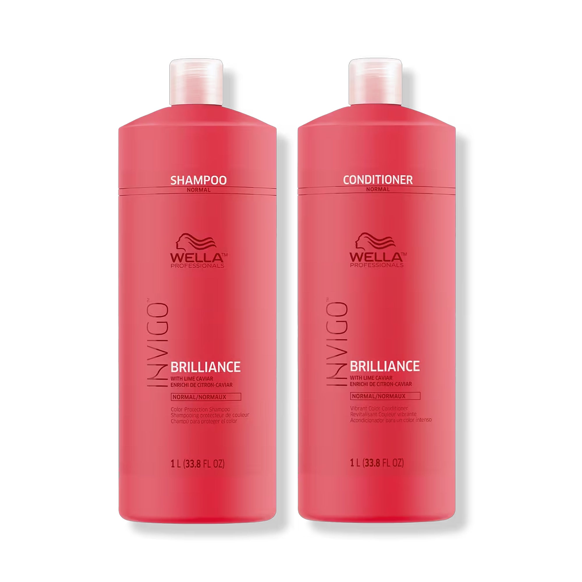 Wella Invigo Brilliance Shampoo and Conditioner - Normal Colored Hair Liter Duo ($76.80 Value) / 33.OZ