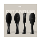LUNA London DETANGLER Hair Brush for Wet & Dry Hair / PHANTOM BLACK