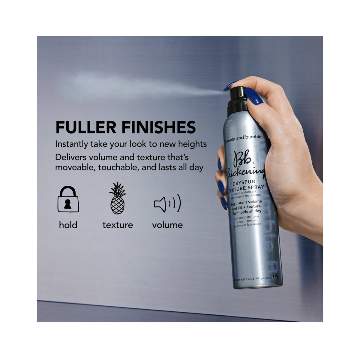 Bumble and Bumble Thickening Dryspun Texture Spray / 3OZ, image 30669467910294