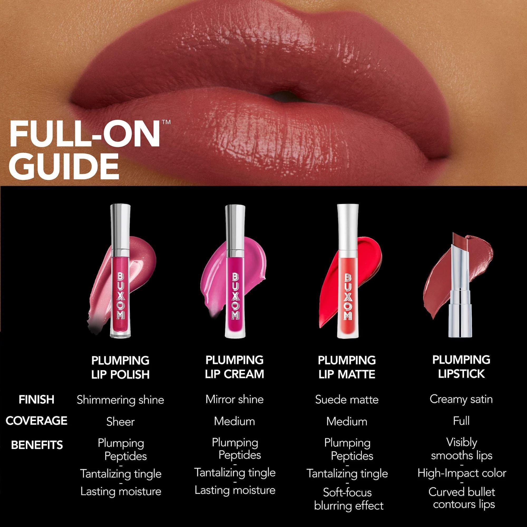 Buxom Full-On Plumping Lipstick Satin / Rosé Bubbles