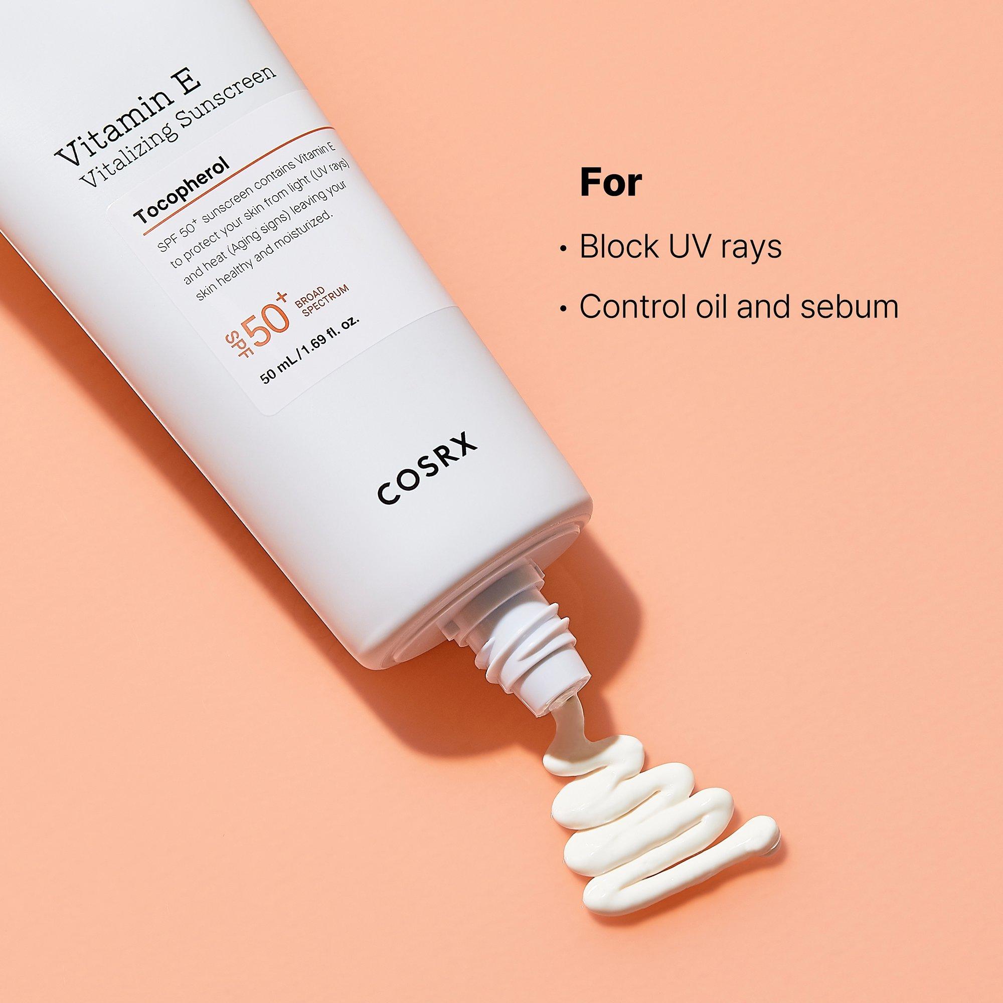 COSRX Vitamin E Vitalizing Sunscreen SPF 50+ / 1.6OZ