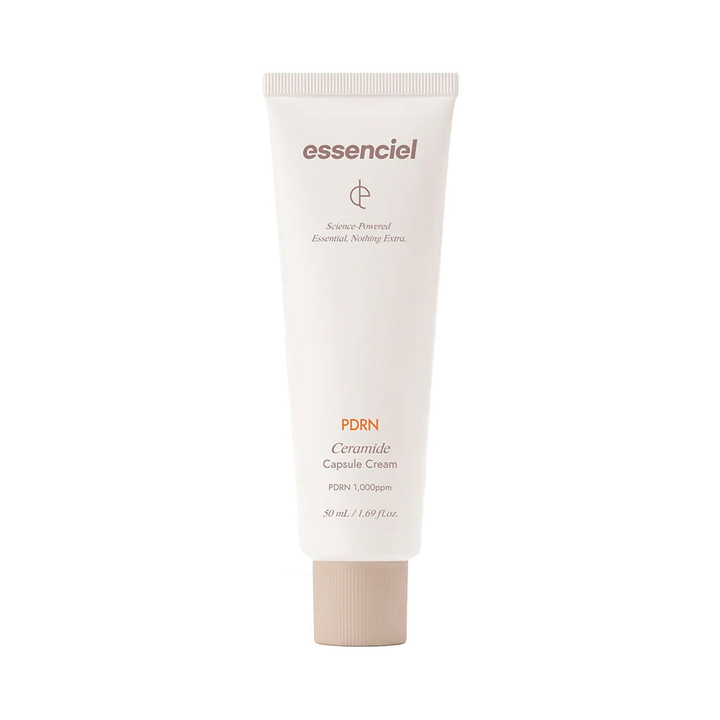 Essenciel PDRN Ceramide Capsule Cream 1.69 oz white squeeze tube with beige cap thumbnail 1