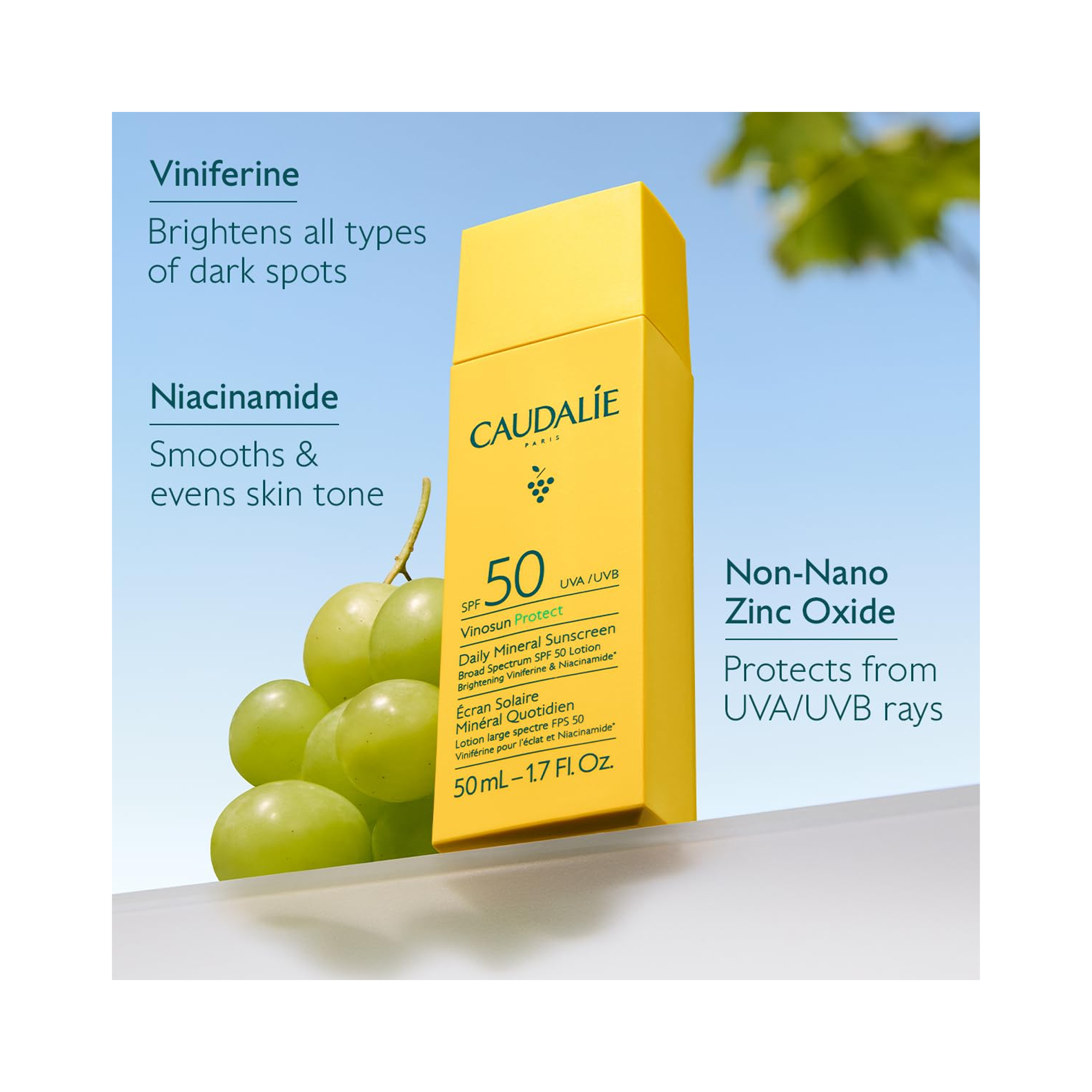 Caudalie_Vinoperfect_Dark_Spot_Brightening_Serum_Sunscreen_SPF_50_Set / SET