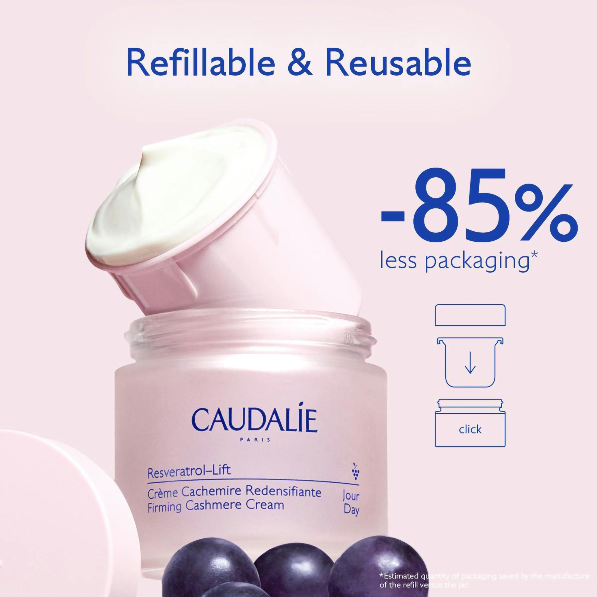 Caudalie Resveratrol-Lift Cashmere Cream Refill / 1.6OZ