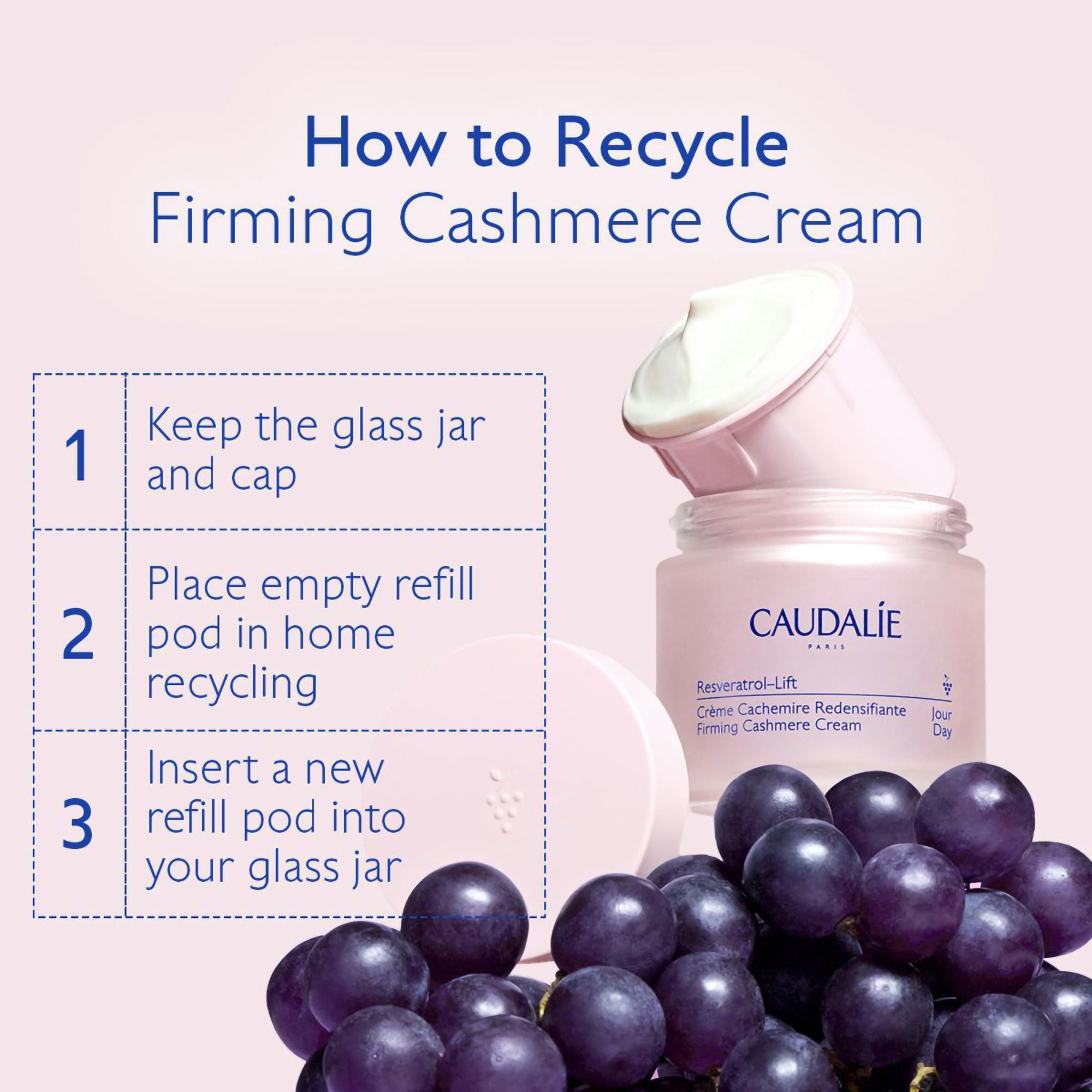 Caudalie Resveratrol-Lift Cashmere Cream Refill / 1.6OZ
