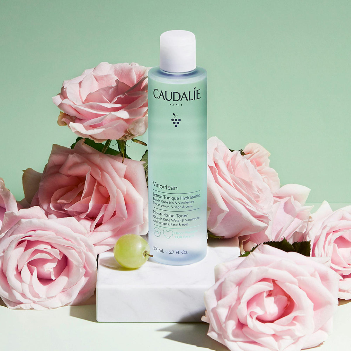 Caudalie Vinoclean Moisturizing Toner with Rose Water / 6.7 oz, image 28166542786710