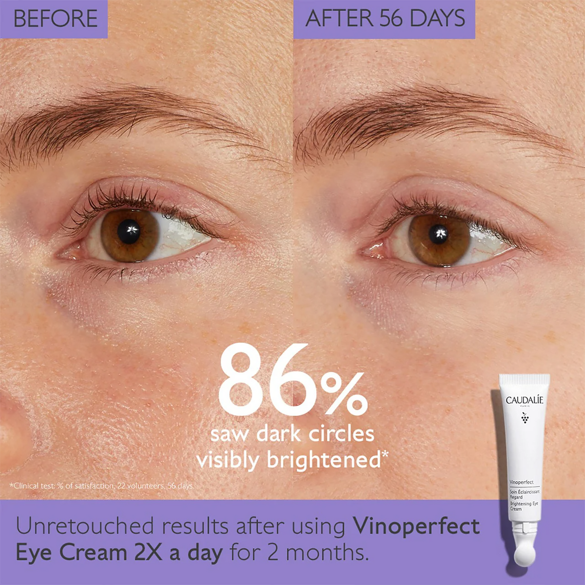 Caudalie Vinoperfect Dark Circle Brightening Eye Cream with Niacinamide / 0.5OZ, image 27387084701846