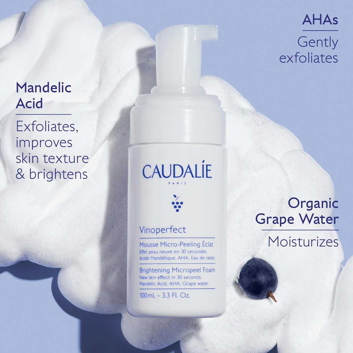 Caudalie Vinoperfect Instant Brightening Micropeel / 3.4OZ, image 28647116308630
