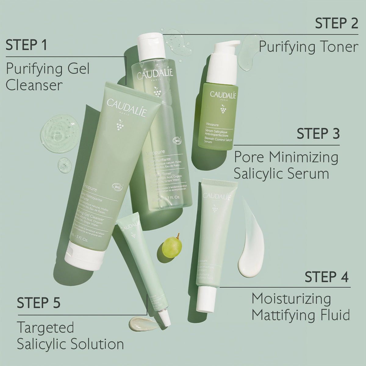 Caudalie Vinopure Spot Solution With Salicylic Acid / 0.5OZ, image 27552685064342