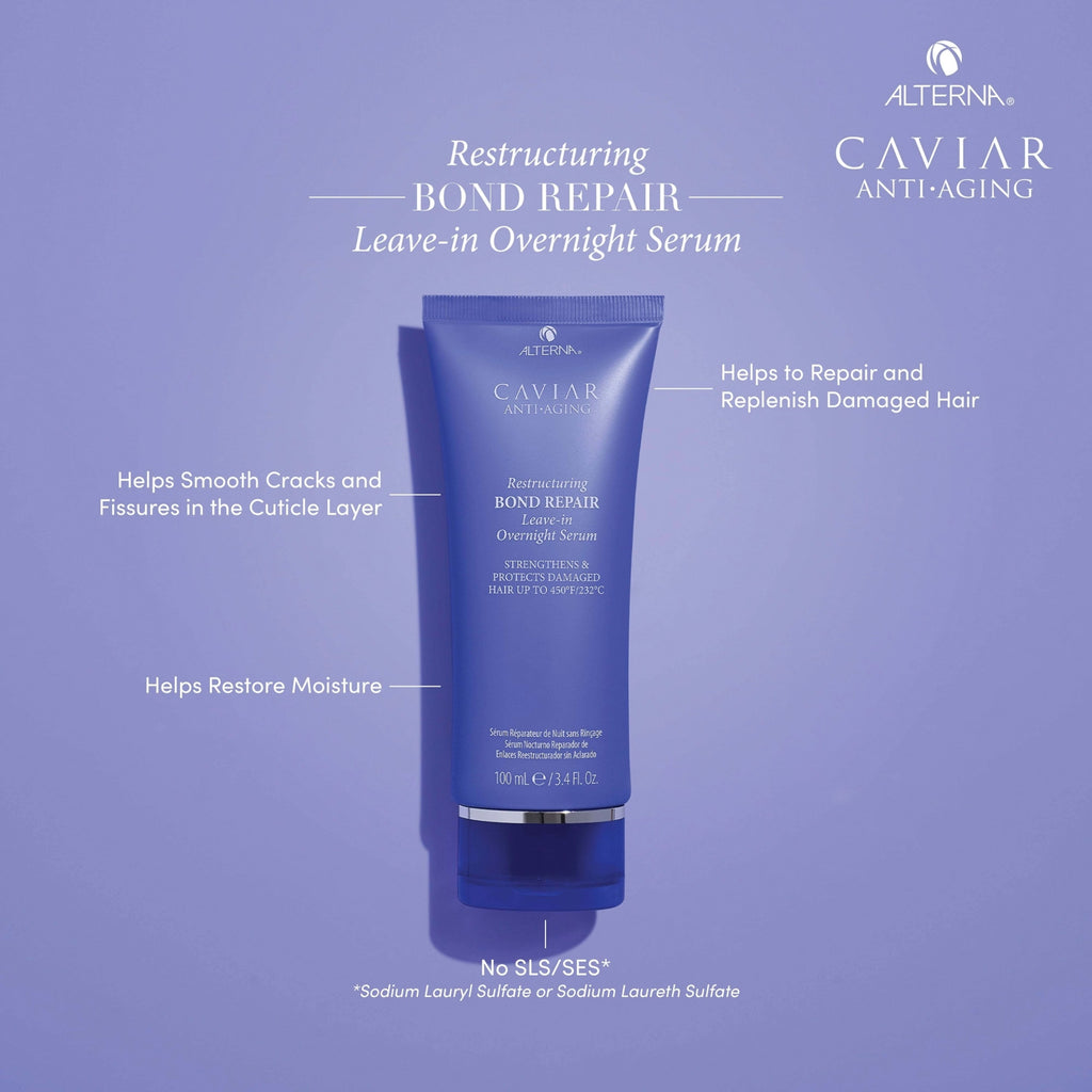 Alterna Caviar Anti-Aging Restructuring Bond Repair Leave-In Overnight Serum / 3.4OZ thumbnail 3