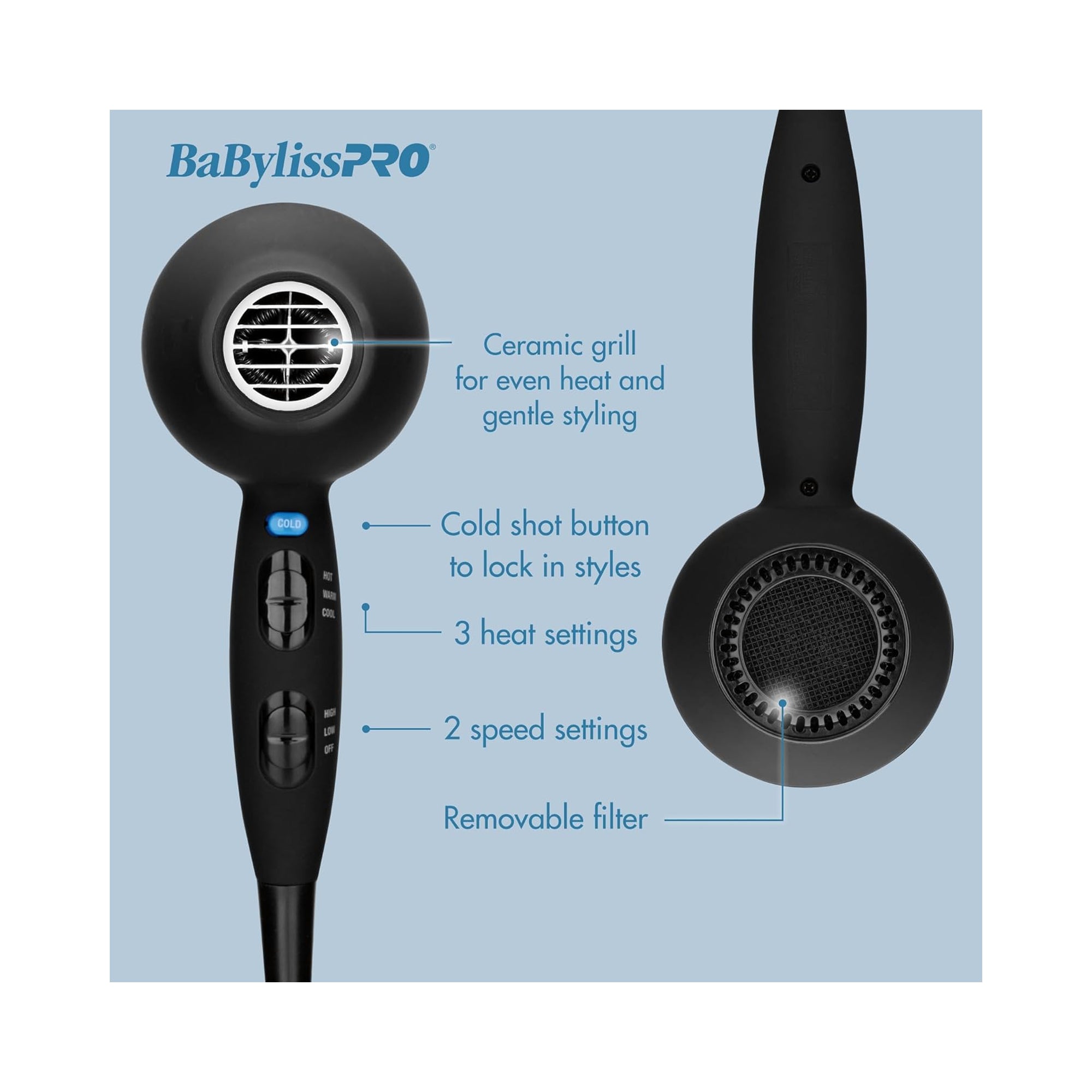 BaBylissPRO Ceramix Xtreme Dryer - Item No. BAB2000 / 2000