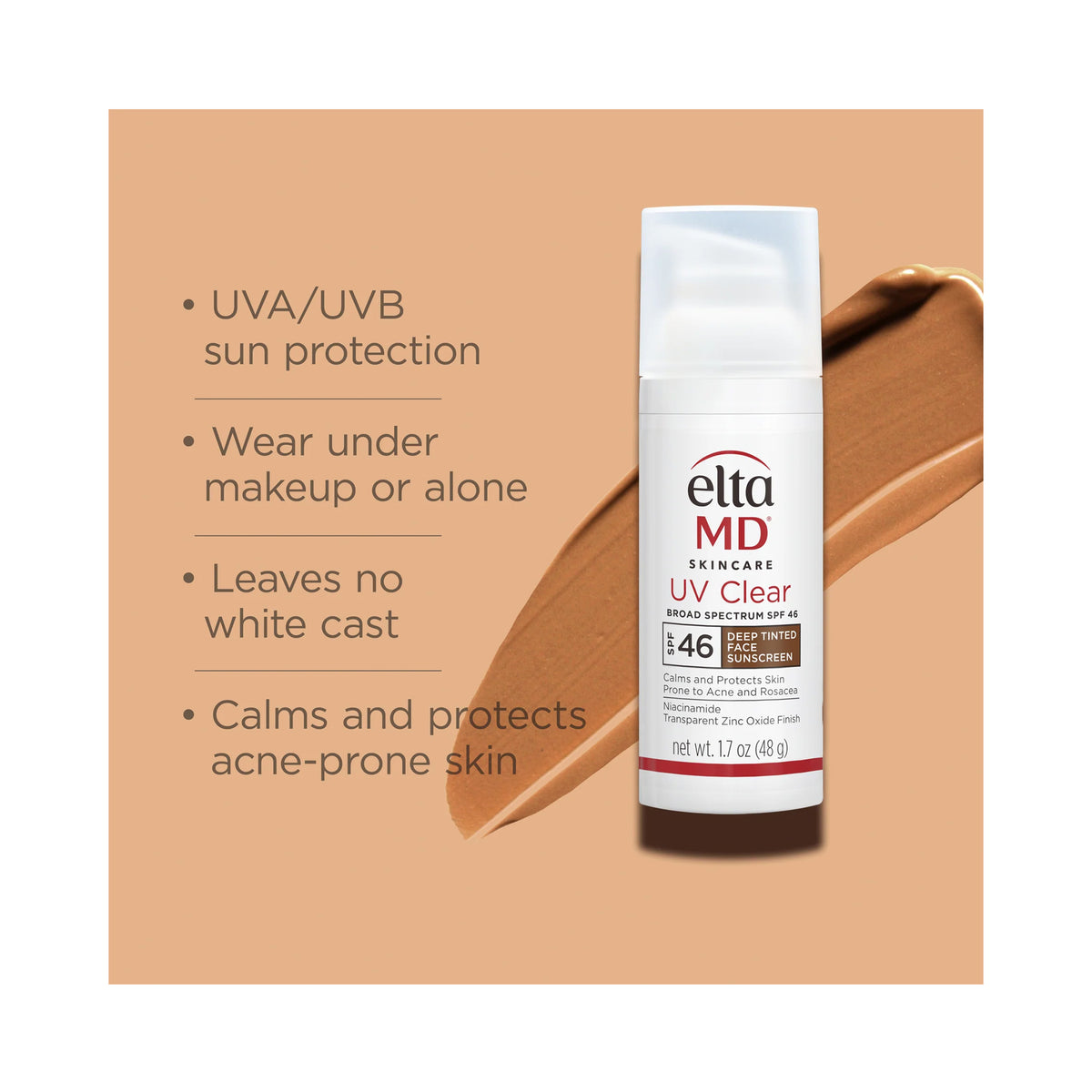 Elta MD Skincare UV Clear Deep Tinted Broad-Spectrum SPF 46 / 1.7OZ