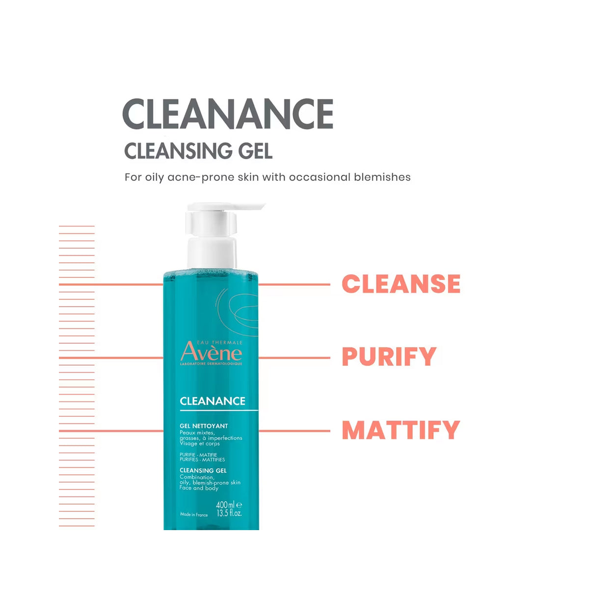 Avene Clenance Cleansing Gel / 13.5 OZ, image 46228284407958