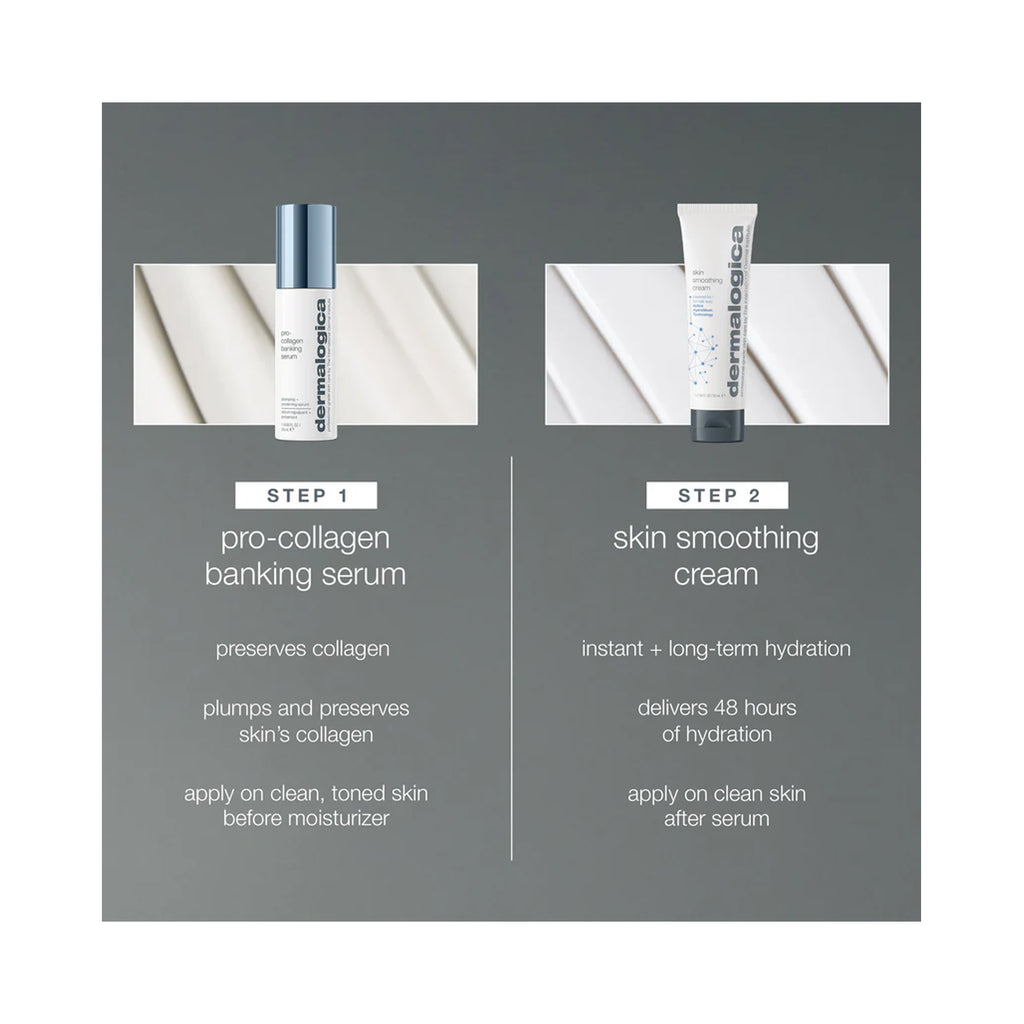 Dermalogica Collagen Preservation Duo (Pro-Collagen Banking Serum 1oz + Skin Smoothing Cream 1.7oz) / DUO thumbnail 3