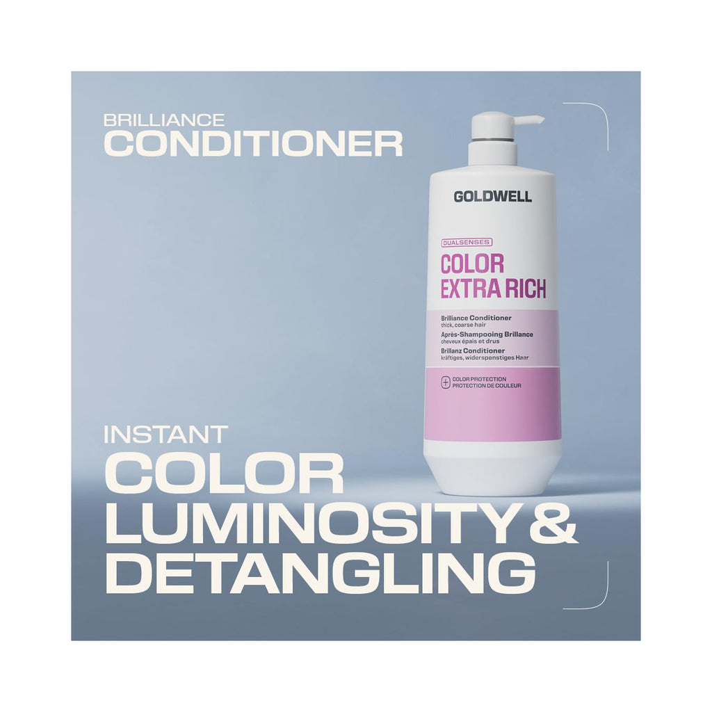 Goldwell Dualsenses Color Extra Rich Brilliance Conditioner - 33.8oz / 33.8OZ thumbnail 3