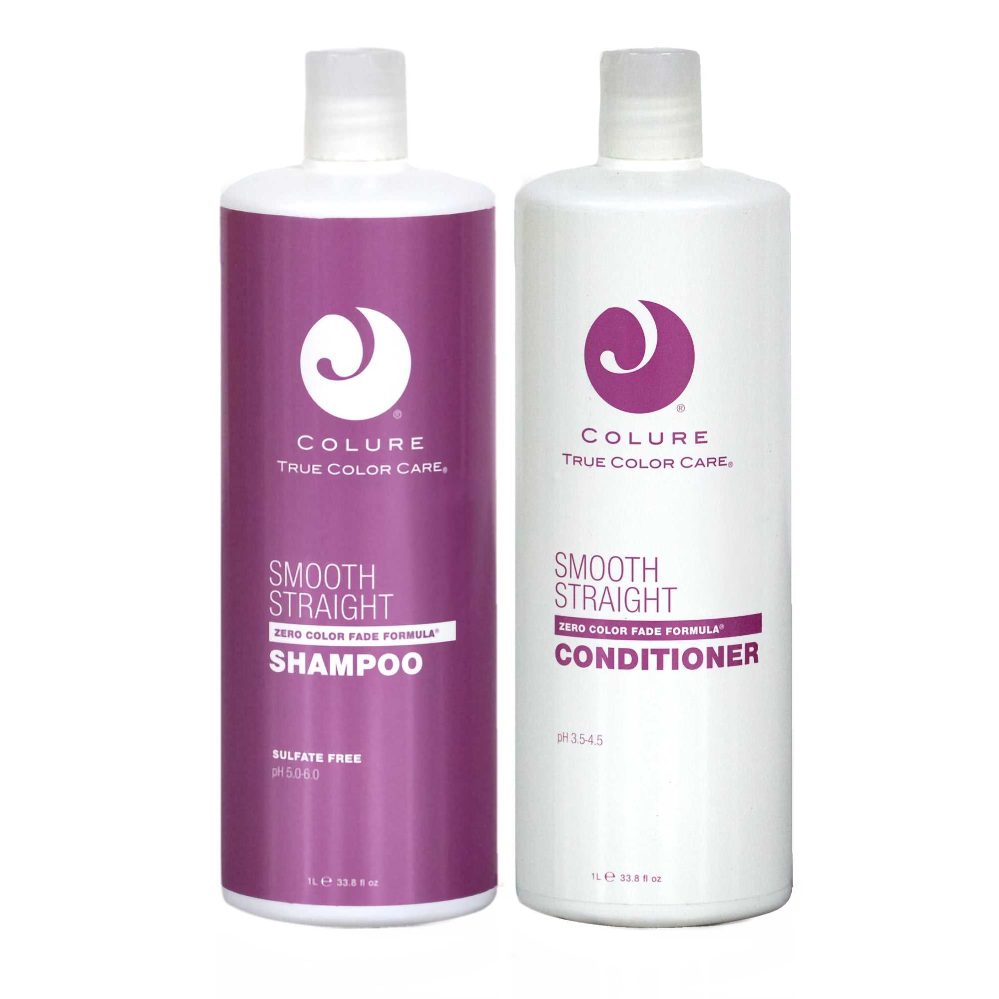 Colure Smooth Straight Shampoo and Conditioner Duo 33oz ($120 Value) / LITER