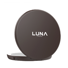 LUNA London COMPACT 2.0 7X 1X Magnifying LED Compact Mirror / ESPRESSO BROWN