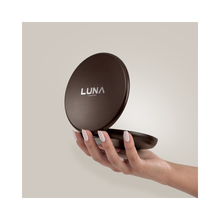 LUNA London COMPACT 2.0 7X 1X Magnifying LED Compact Mirror / ESPRESSO BROWN
