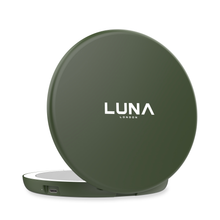 LUNA London COMPACT 2.0 7X 1X Magnifying LED Compact Mirror / FOREST GREEN