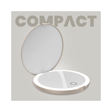 LUNA London COMPACT 2.0 7X 1X Magnifying LED Compact Mirror / SOFT STONE
