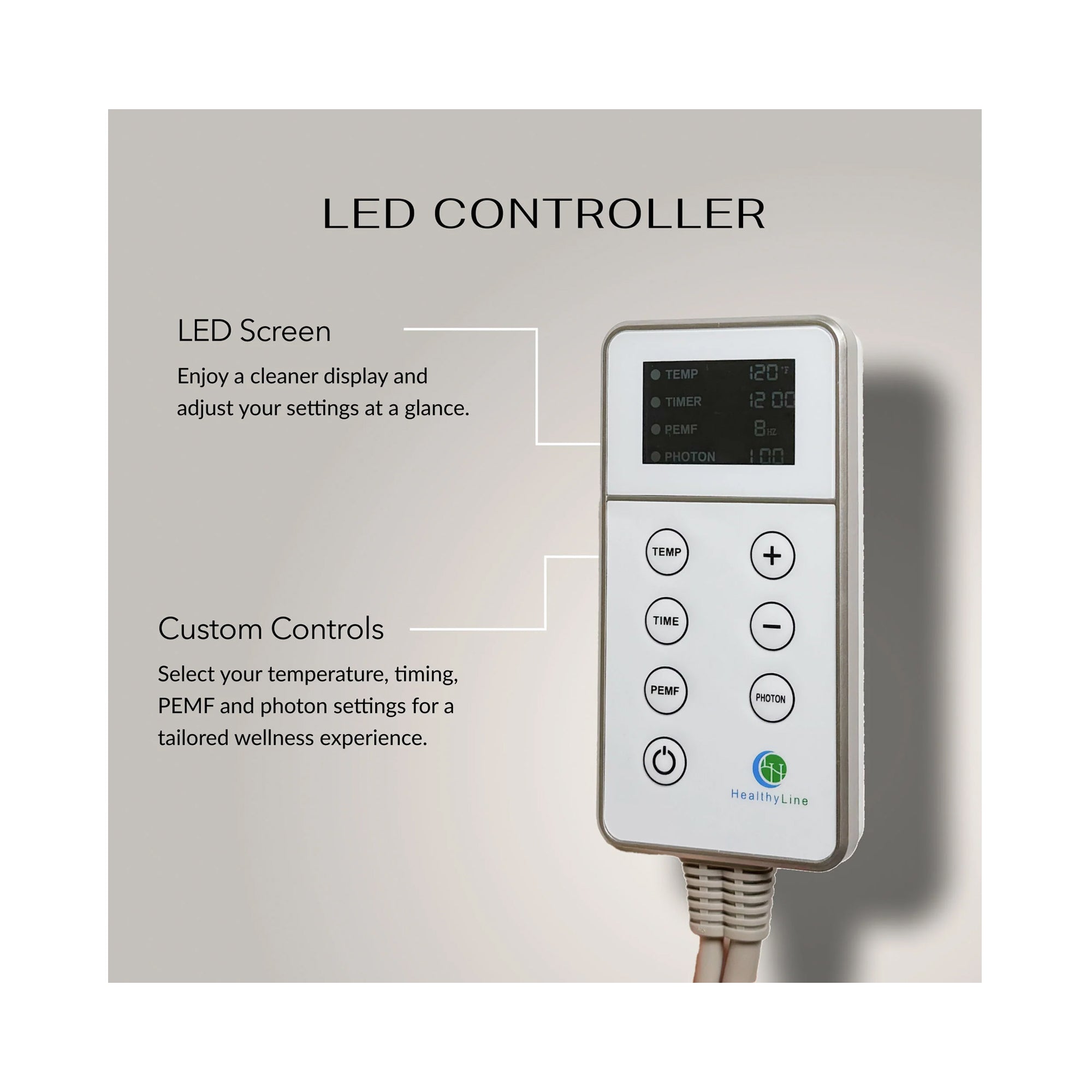 HealthyLine TAO Chair 40" x 18" PEMF Far Infrared Heating Mat / FIRM
