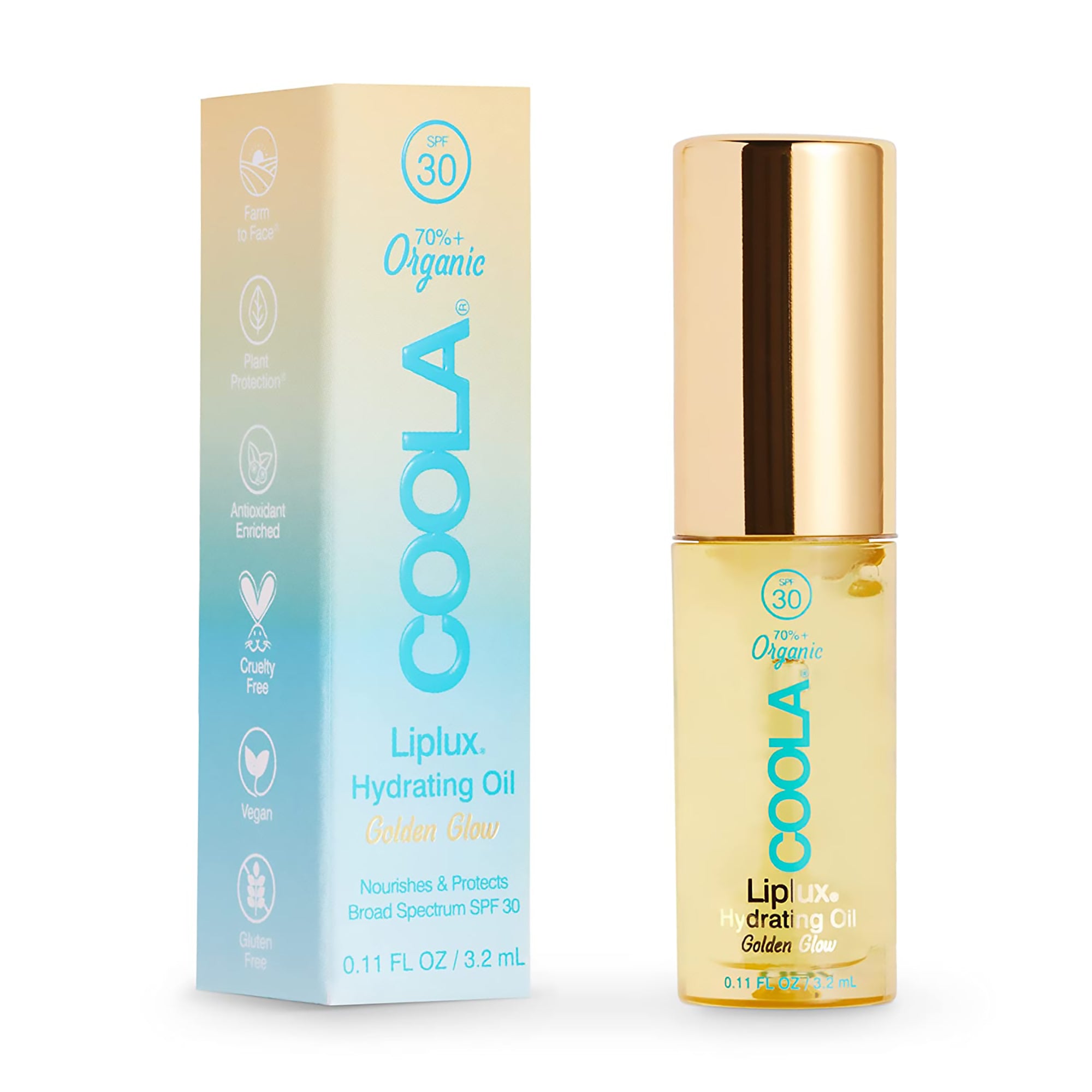 Coola LipLux Organic Hydrating Lip Oil SPF30 / 3.2ML
