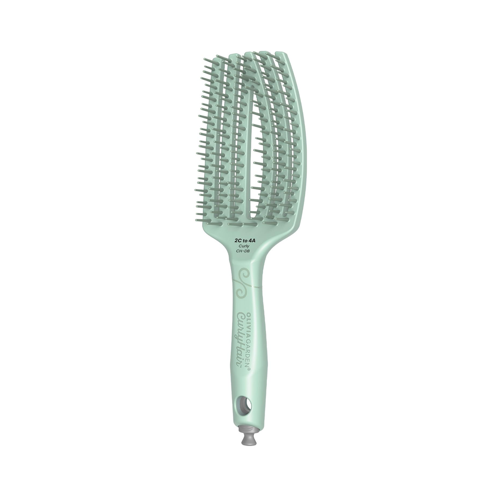 Olivia Garden CurlyHair Dual Bristle Vented Brush - Green / CURLY