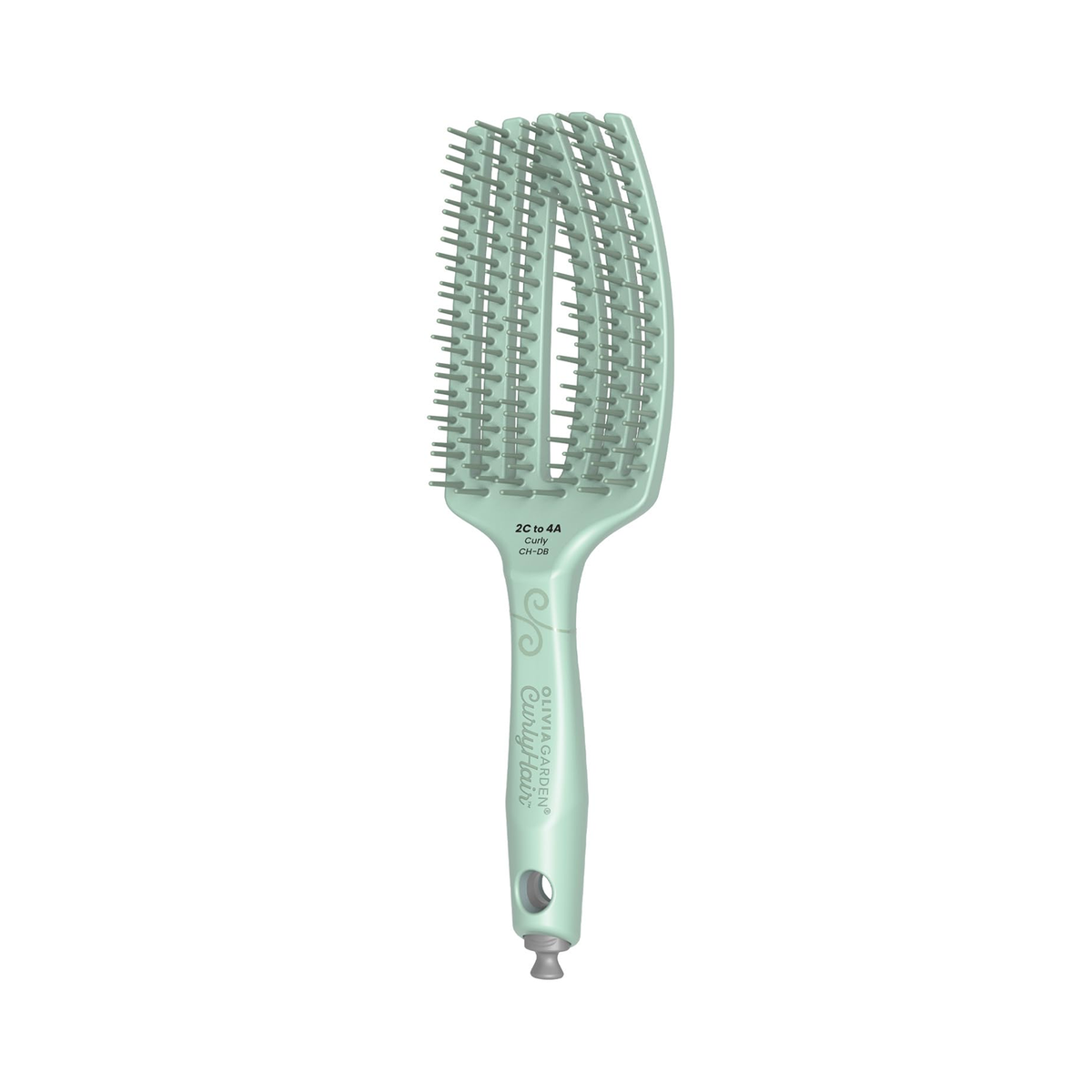Olivia Garden CurlyHair Dual Bristle Vented Brush - Green / CURLY
