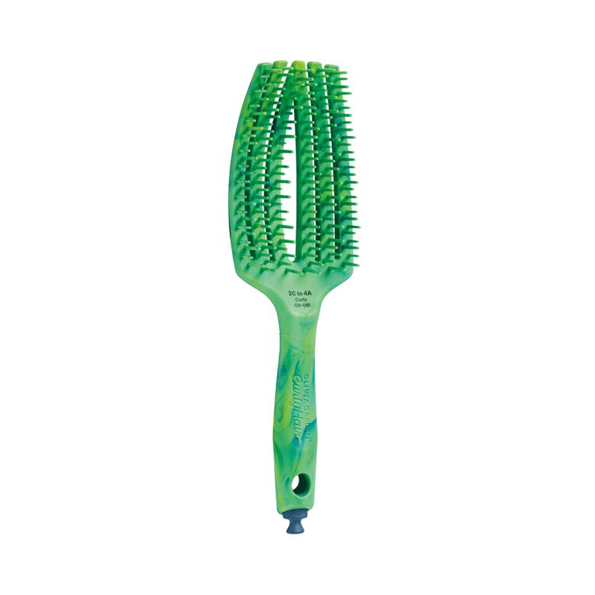 Olivia Garden CurlyHair Splash Dual Bristle Vented Brush - Green / CURLY
