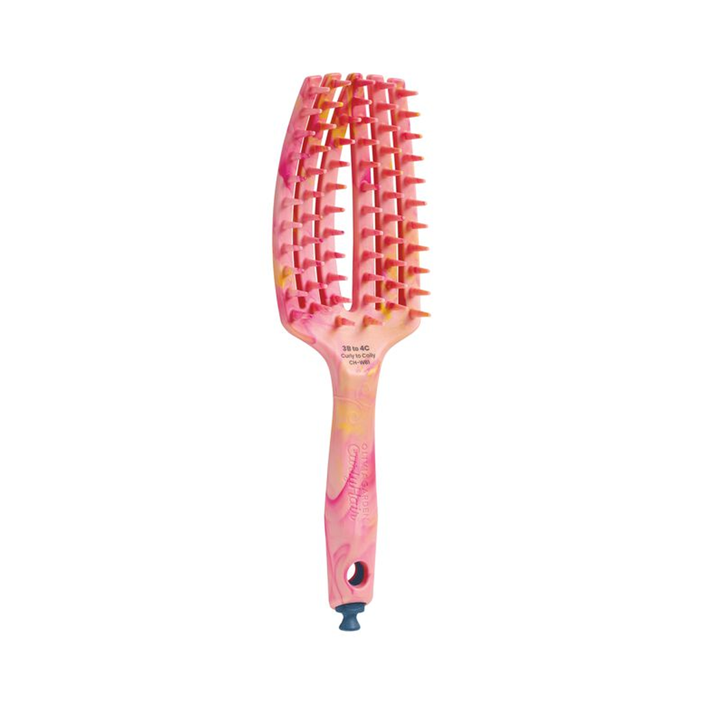 Olivia Garden CurlyHair Splash Wide Bristle Vented Brush - Pink / CURLY TO COILY thumbnail 1