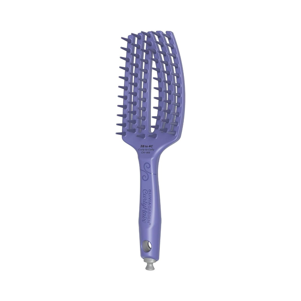 Olivia Garden CurlyHair Wide Bristle Vented Brush - Purple / CURLY TO COILY