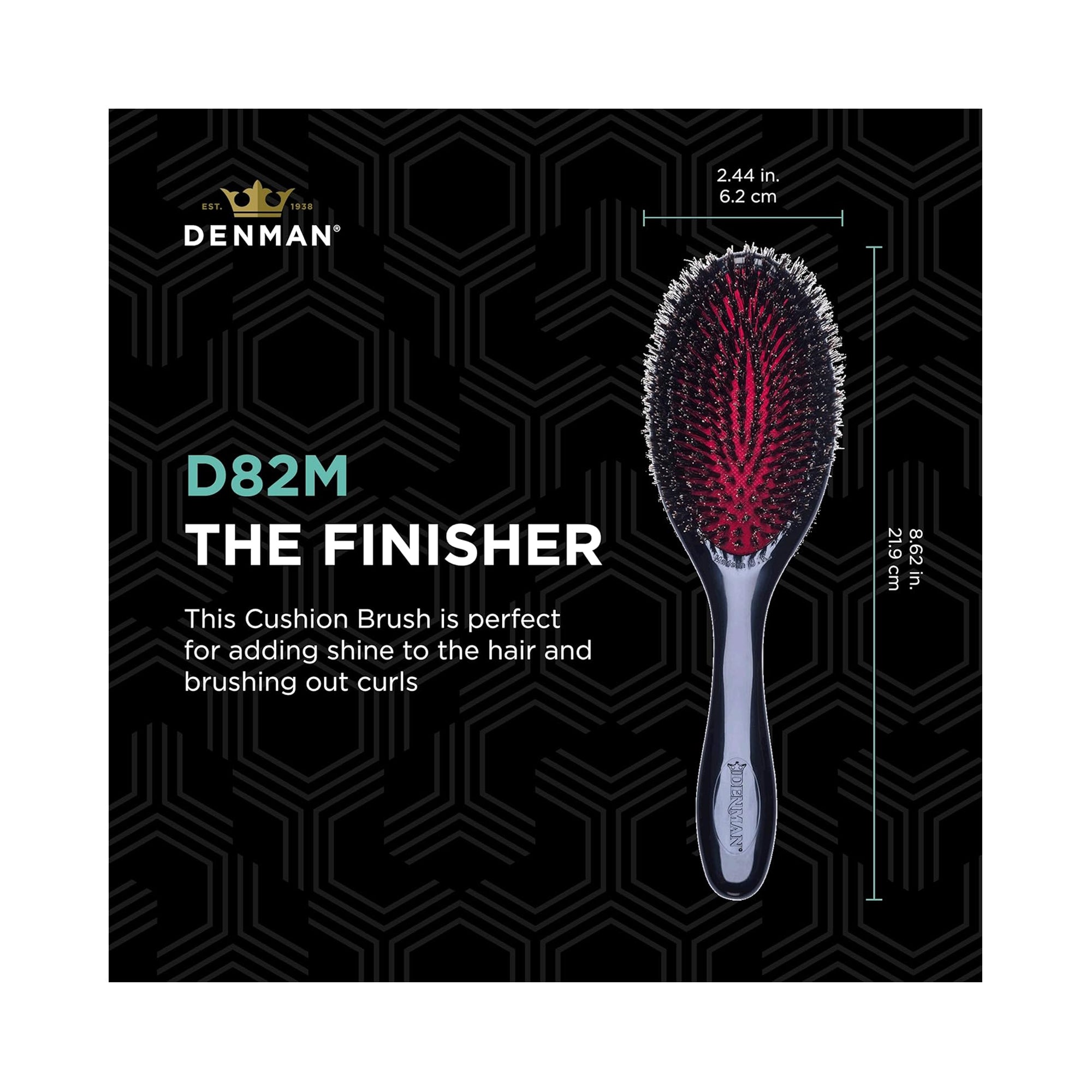Denman D82M The Finisher Boar Bristle Brush / D82M