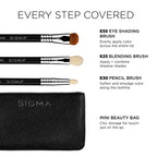 Sigma Glam N Go Mini Eye Brush Set / 3PC