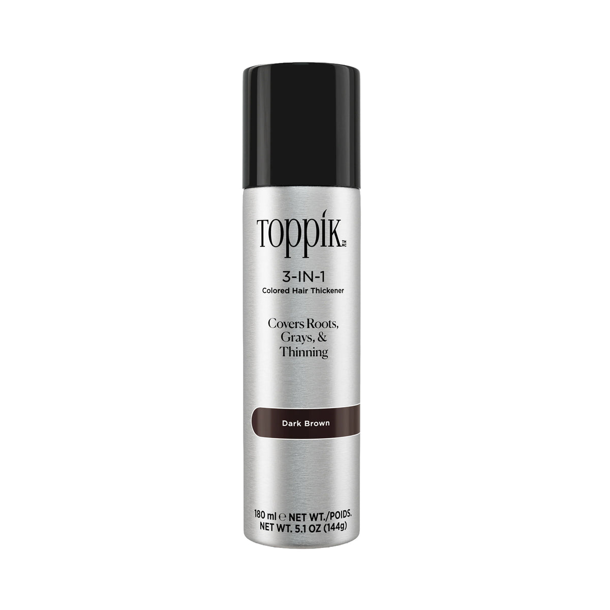 Toppik 3-In-1 Colored Hair Thickener Spray - Dark Brown 5.1oz / Dark Brown