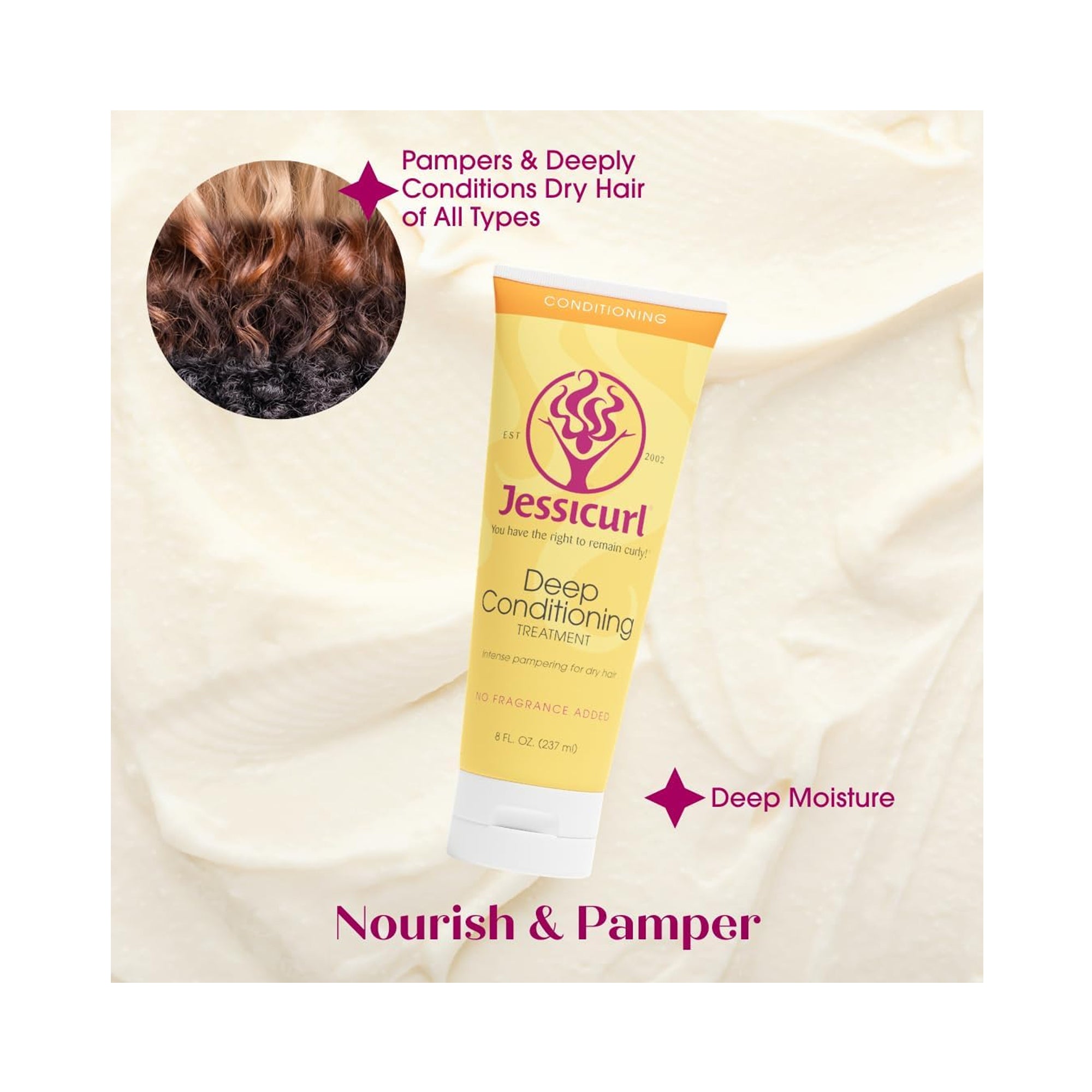 Jessicurl Spiralicious Styling Gel + Deep Conditioning Treatment Duo / 8OZ