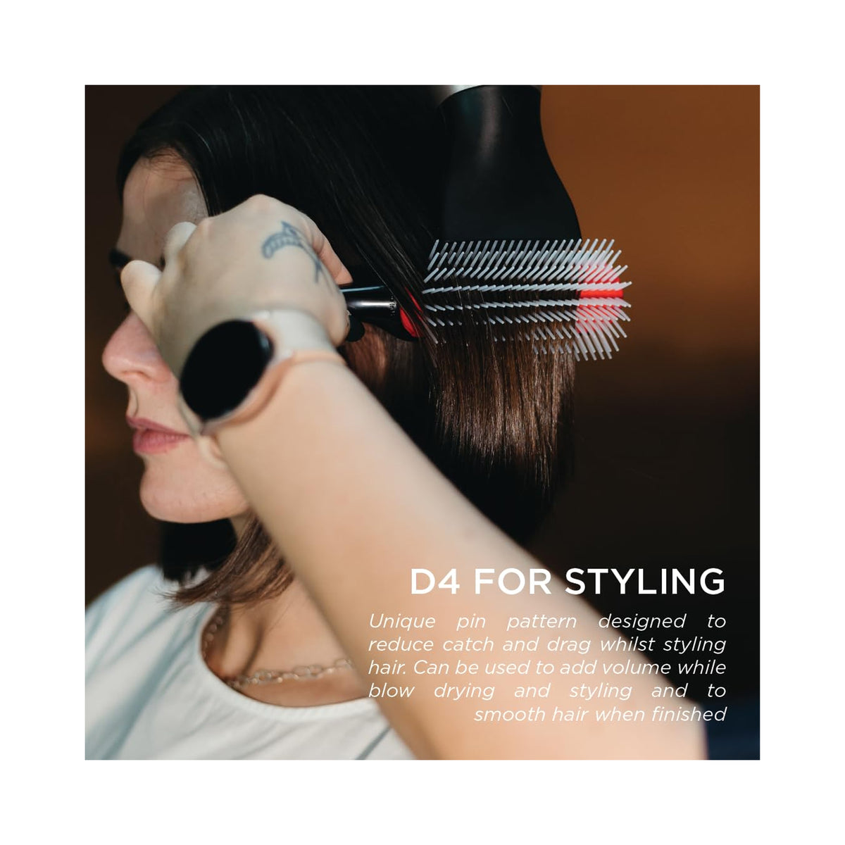 Denman D4 Large 9 Row Styling Brush, image 32558589968534