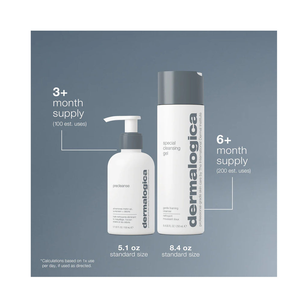 Dermalogica Double Cleanse Duo (Special Cleansing Gel 8.4oz + Precleanse 5.1oz) / DUO