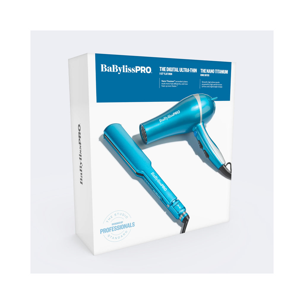 BaBylissPRO 1½ Ultra-Thin Flat Iron + Nano Titanium Ionic Dryer Set - Item No. BNTPP100 / SET thumbnail 7