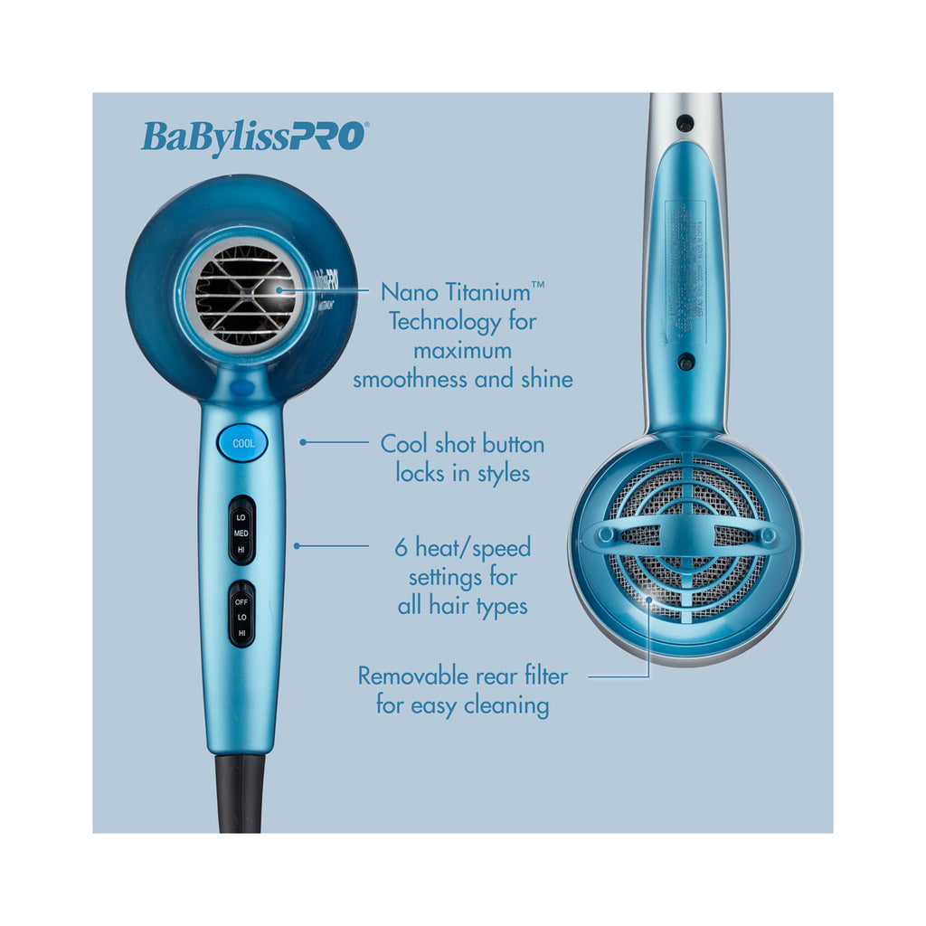 BaBylissPRO 1½ Ultra-Thin Flat Iron + Nano Titanium Ionic Dryer Set - Item No. BNTPP100 / SET thumbnail 3