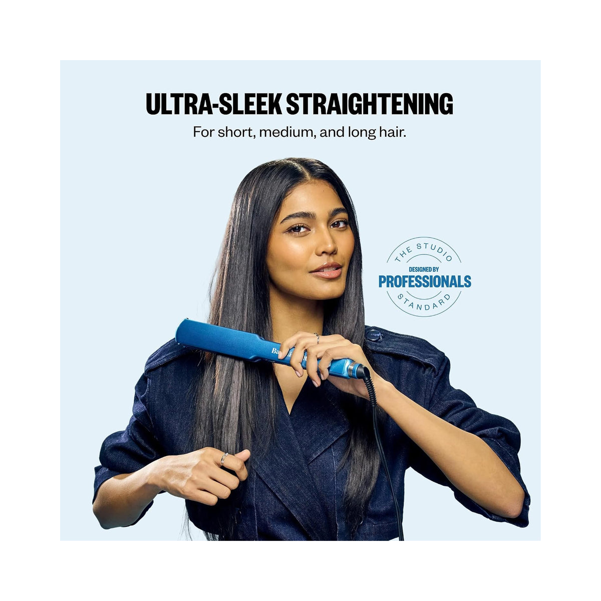 BaBylissPRO 1½ Ultra-Thin Flat Iron + Nano Titanium Ionic Dryer Set - Item No. BNTPP100 / SET, image 46193843339414
