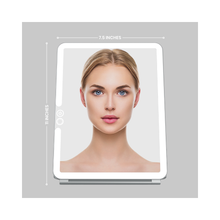 LUNA London ECLIPSE Rechargeable LED Travel Mirror with 3 Light Modes / CHALK GREY