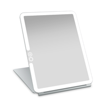 LUNA London ECLIPSE Rechargeable LED Travel Mirror with 3 Light Modes / CHALK GREY