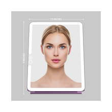 LUNA London ECLIPSE Rechargeable LED Travel Mirror with 3 Light Modes / LAVENDER