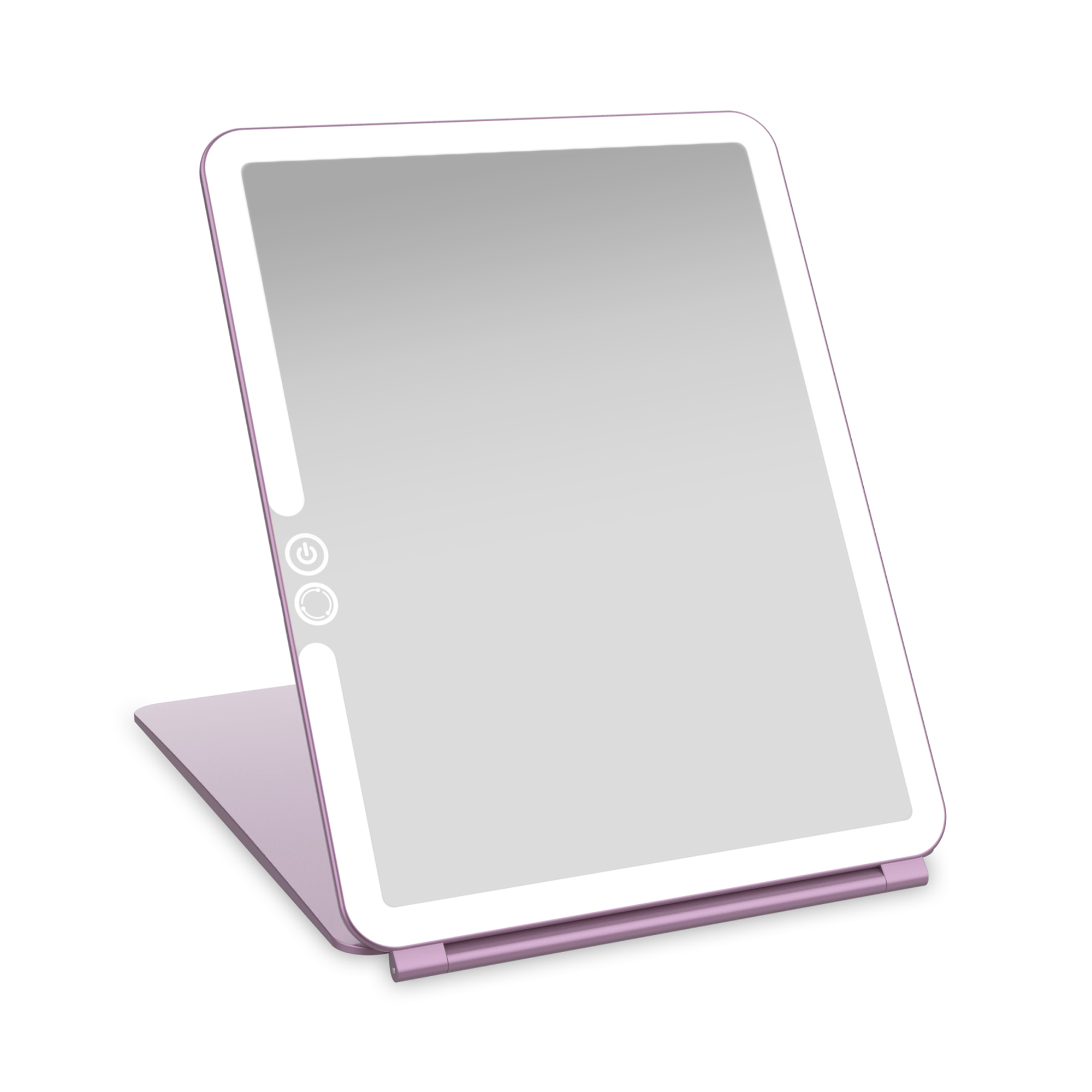 LUNA London ECLIPSE Rechargeable LED Travel Mirror with 3 Light Modes / LAVENDER