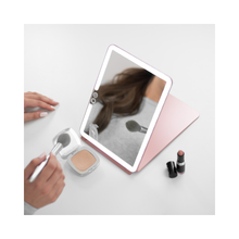 LUNA London ECLIPSE Rechargeable LED Travel Mirror with 3 Light Modes / ROSE GOLD