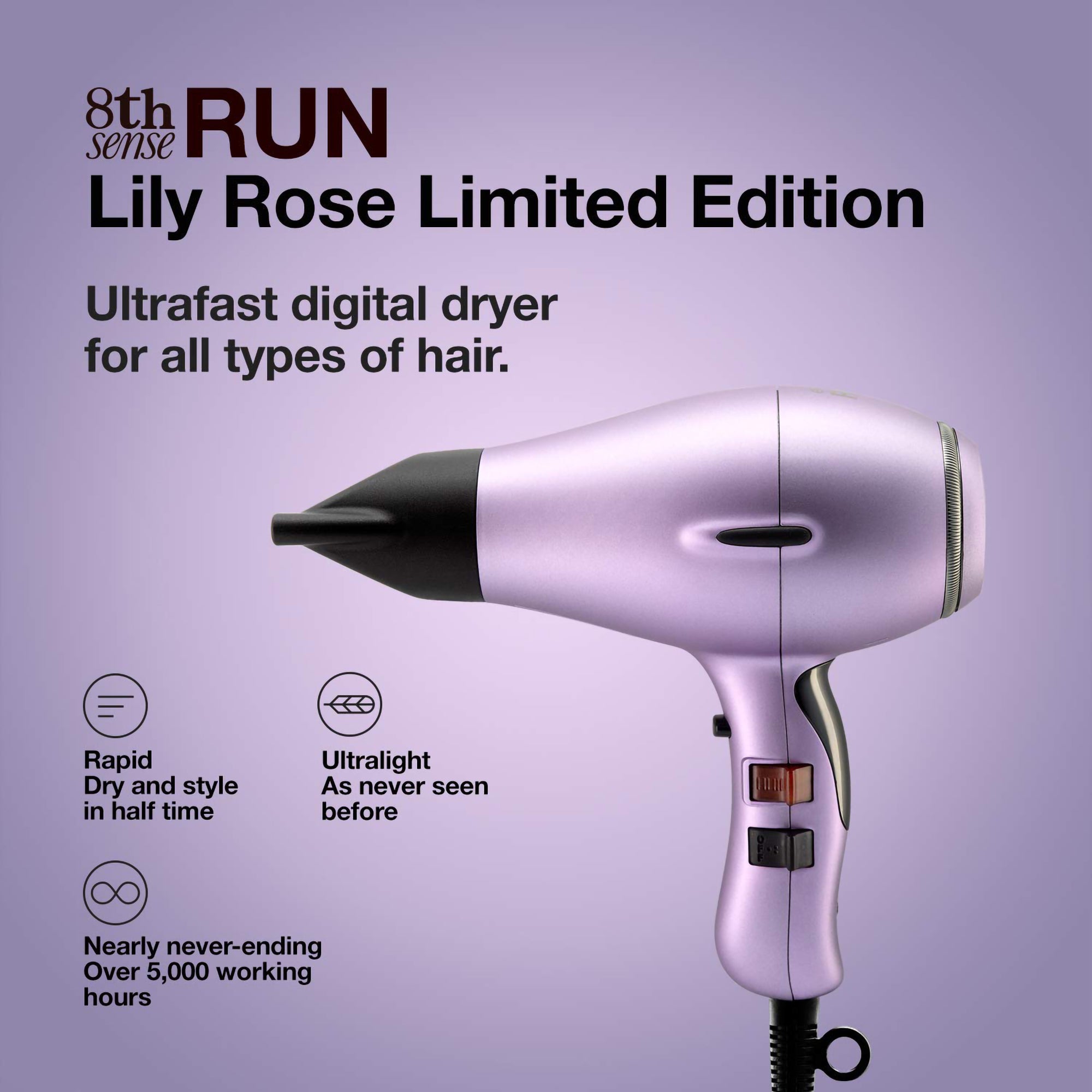 Elchim Run Dryer - Lily Rose Edition / LAVENDER