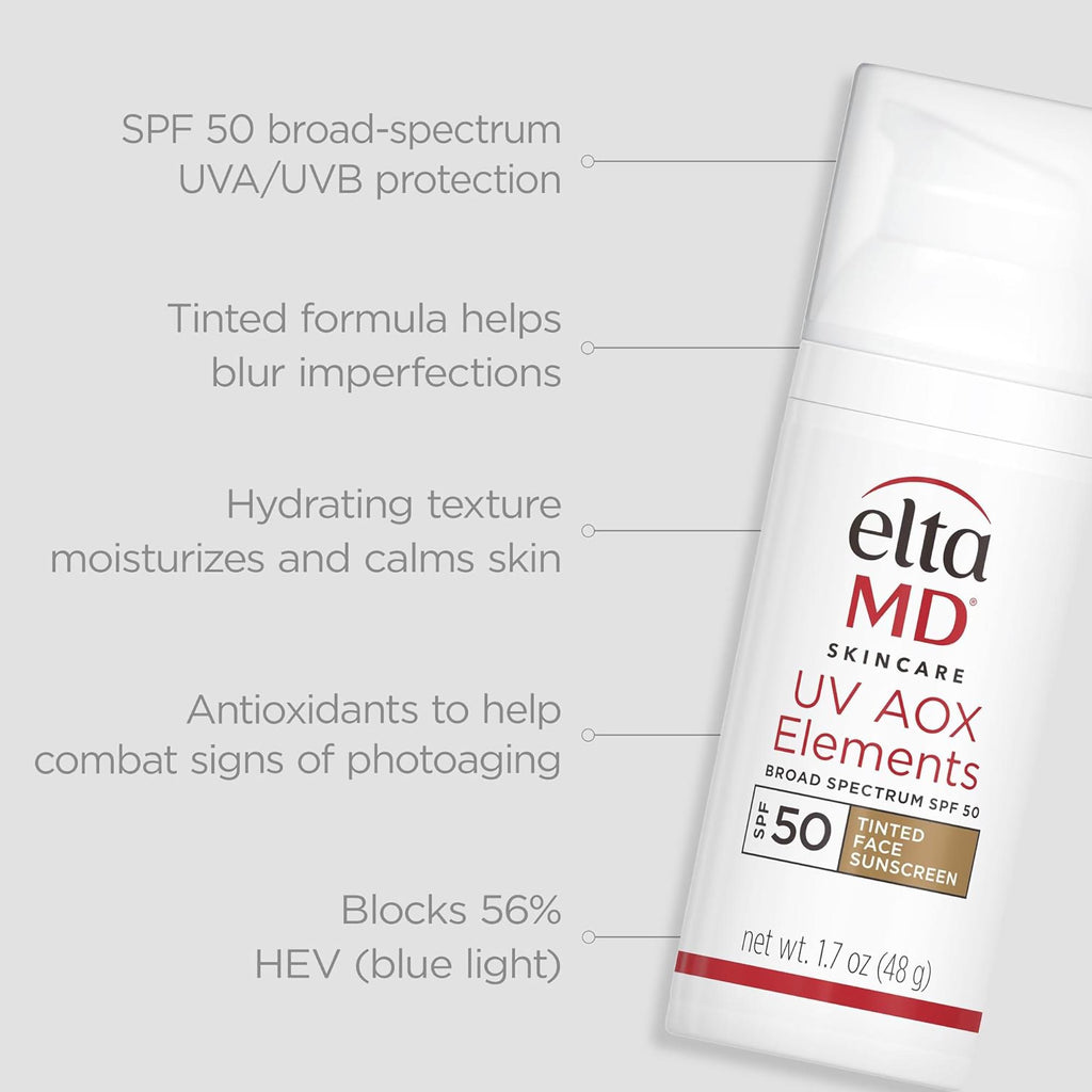 Elta Md UV AOX Elements Broad Spectrum SPF 50 Tinted Face Sunscreen / 1.7OZ thumbnail 8