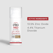 Elta Md UV AOX Elements Broad Spectrum SPF 50 Tinted Face Sunscreen / 1.7OZ