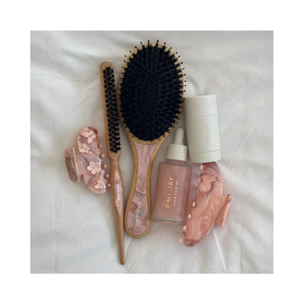 Emi Jay Flat Brush / Pink Chantilly, image 31655765966998