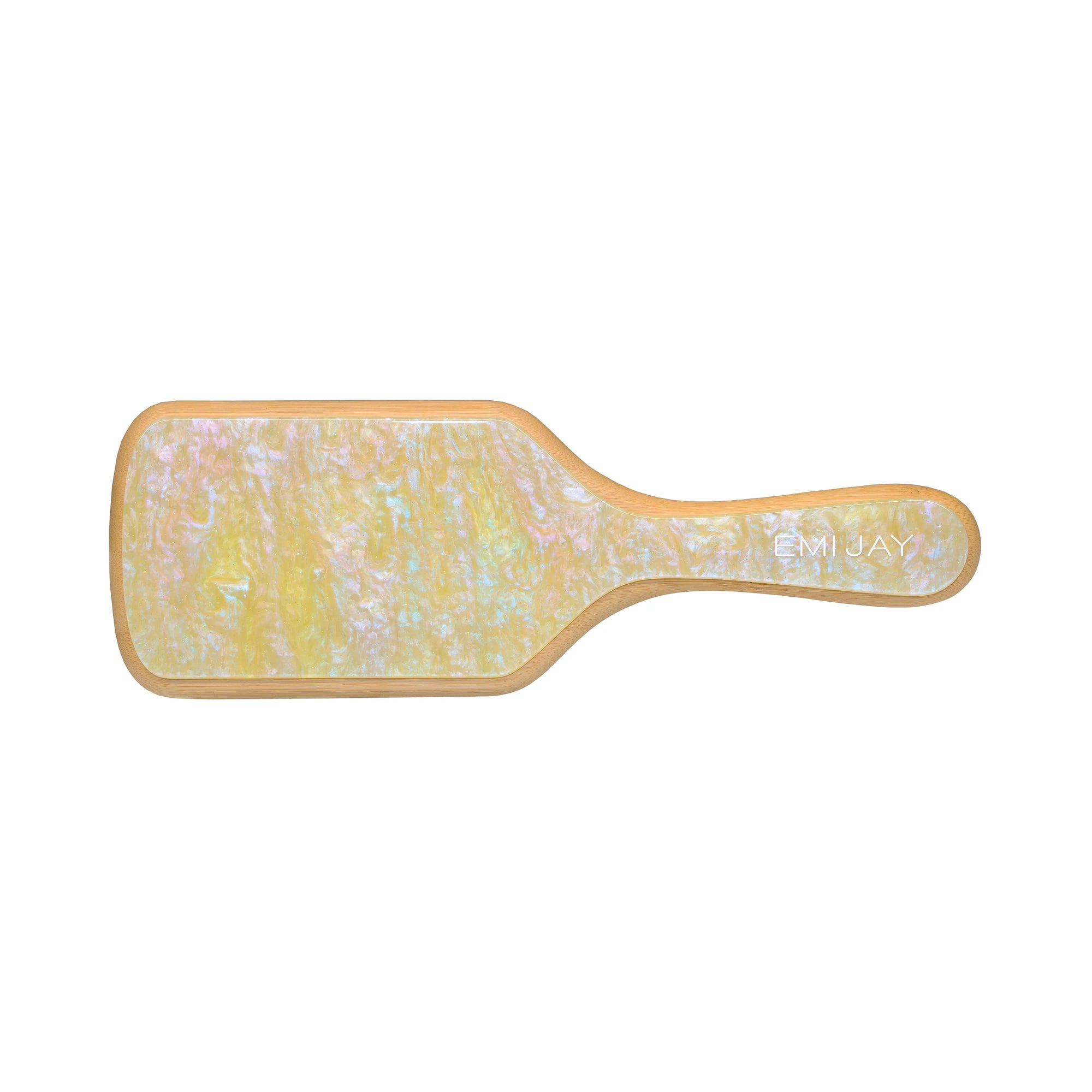 Emi Jay Bamboo Paddle Brush / Lemon Sugar / swatch